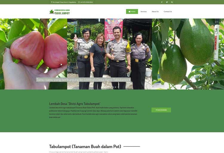 Website Lembah Desa Agro