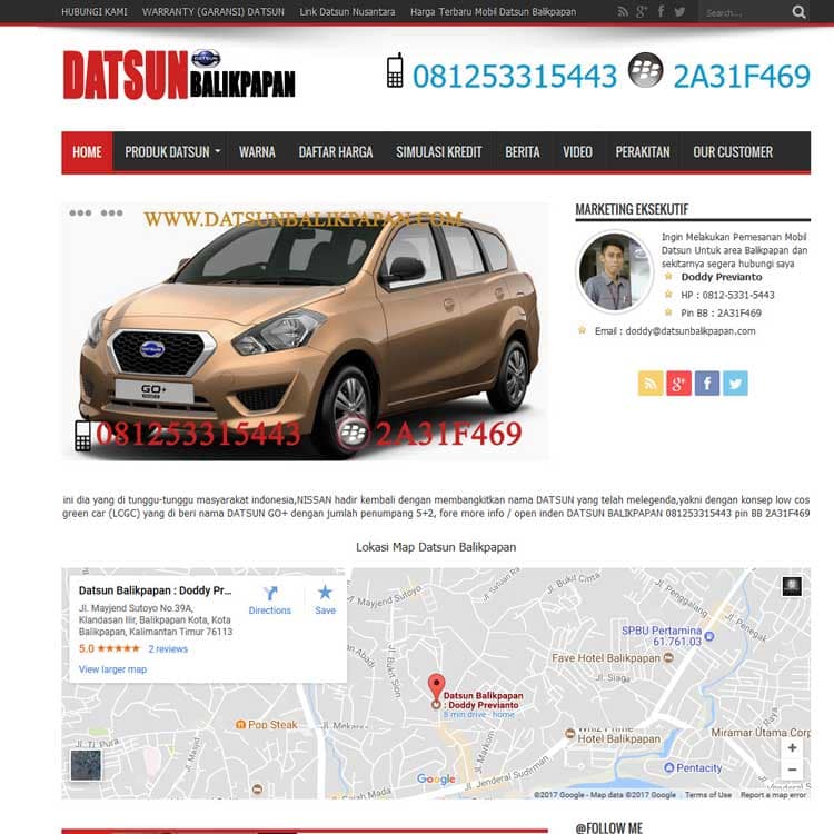 Website Datsun Balikpapan